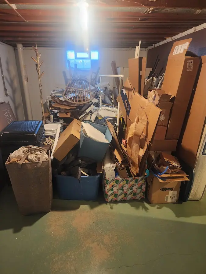 Roll-off dumpster container at job site for Concrete Dumpster Rental in Twin Lakes